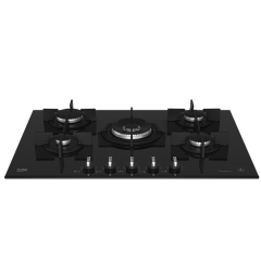 Beko BOCD T 7521 DWKS Wok Gözlü Siyah Cam Ankastre Ocak