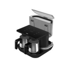 Beko TKM 8961 S Keyf Siyah Keyf Çelik İkili Kahve Makinesi