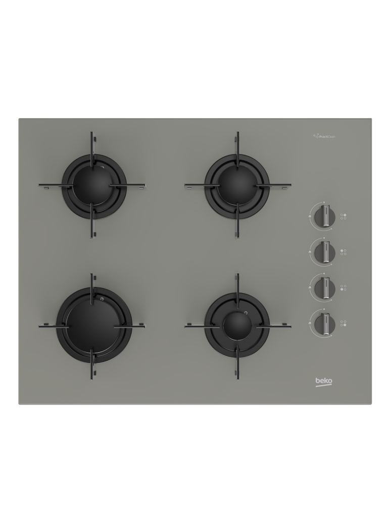 Beko BOCD T 6510 EG Gri Cam Ankastre Ocak