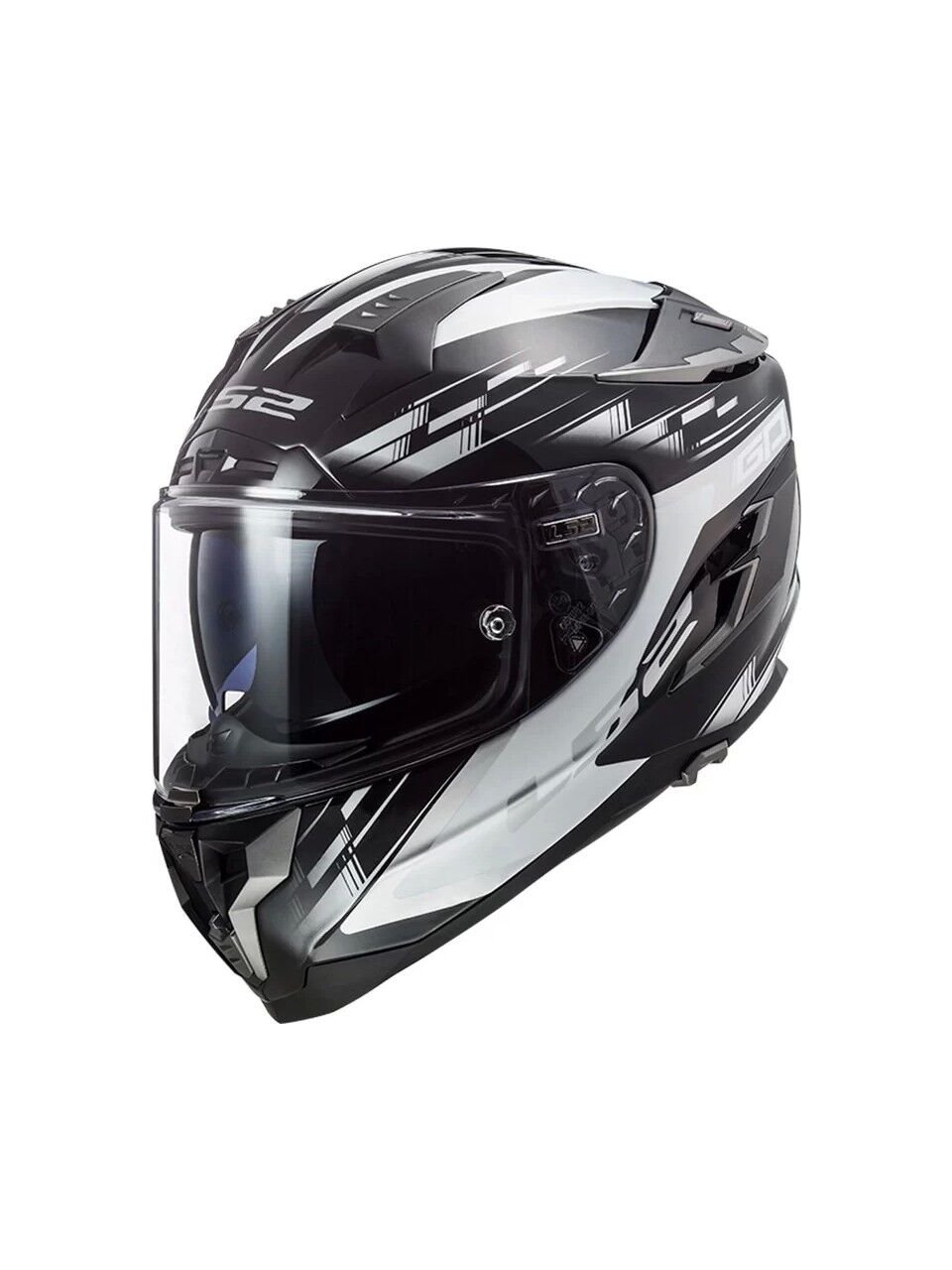 LS2 Challenger Gp Siyah-Beyaz Kask