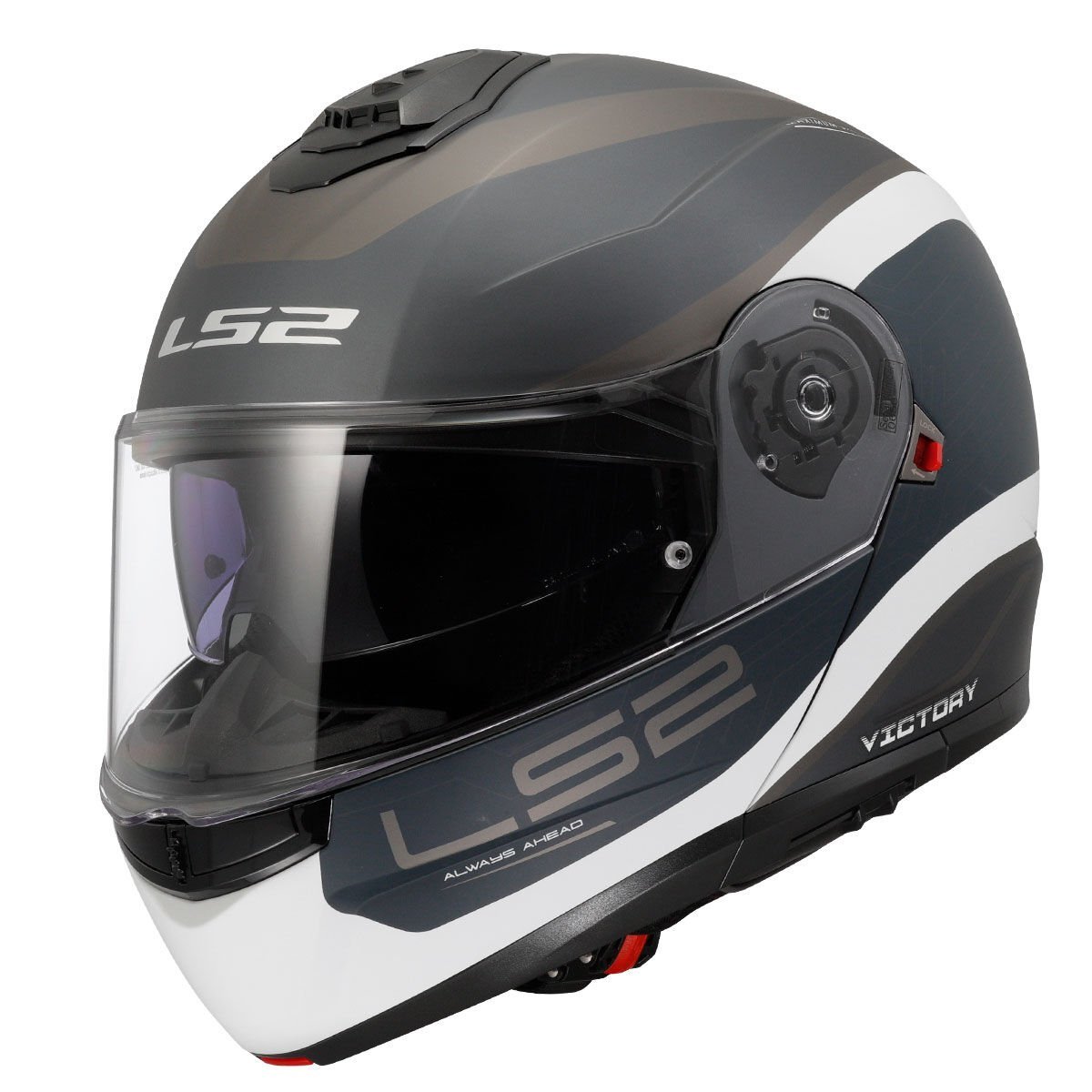 LS2 STROBE 2 VICTORY MAT GRİ MAVİ