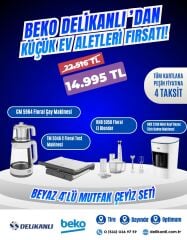 Beyaz 4'Lü Mutfak Çeyiz Seti