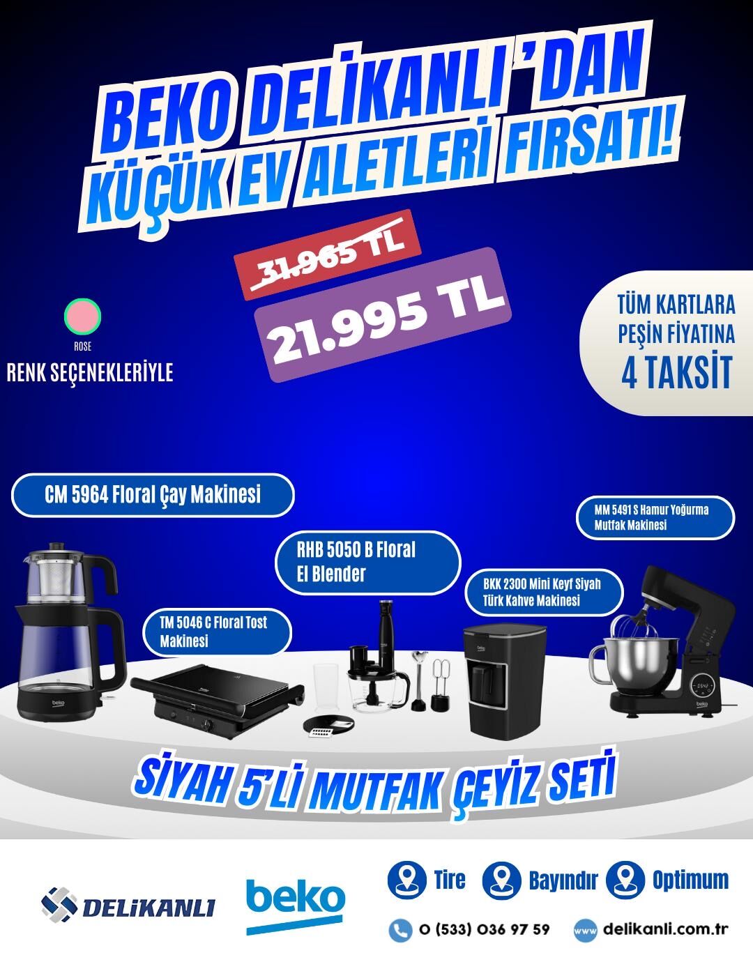 5'li Mutfak Çeyiz Seti