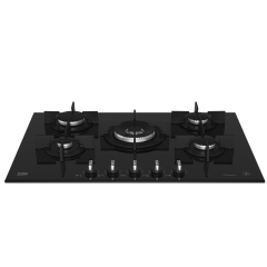 Beko BOCD T 7521 DWKS Wok Gözlü Siyah Cam Ankastre Ocak