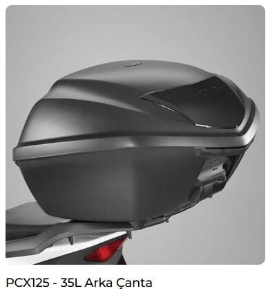 PCX 2021-2025 35L ORİJİNAL  ANAHTARLI ARKA ÇANTA SETİ