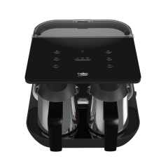 Beko TKM 8961 S Keyf Siyah Keyf Çelik İkili Kahve Makinesi