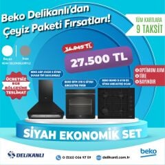 BEKO SİYAH EKONOMİK ANKASTRE SET