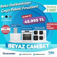 BEKO BEYAZ ANKASTRE CAM SET
