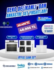 BEKO BEYAZ ANKASTRE CAM SET