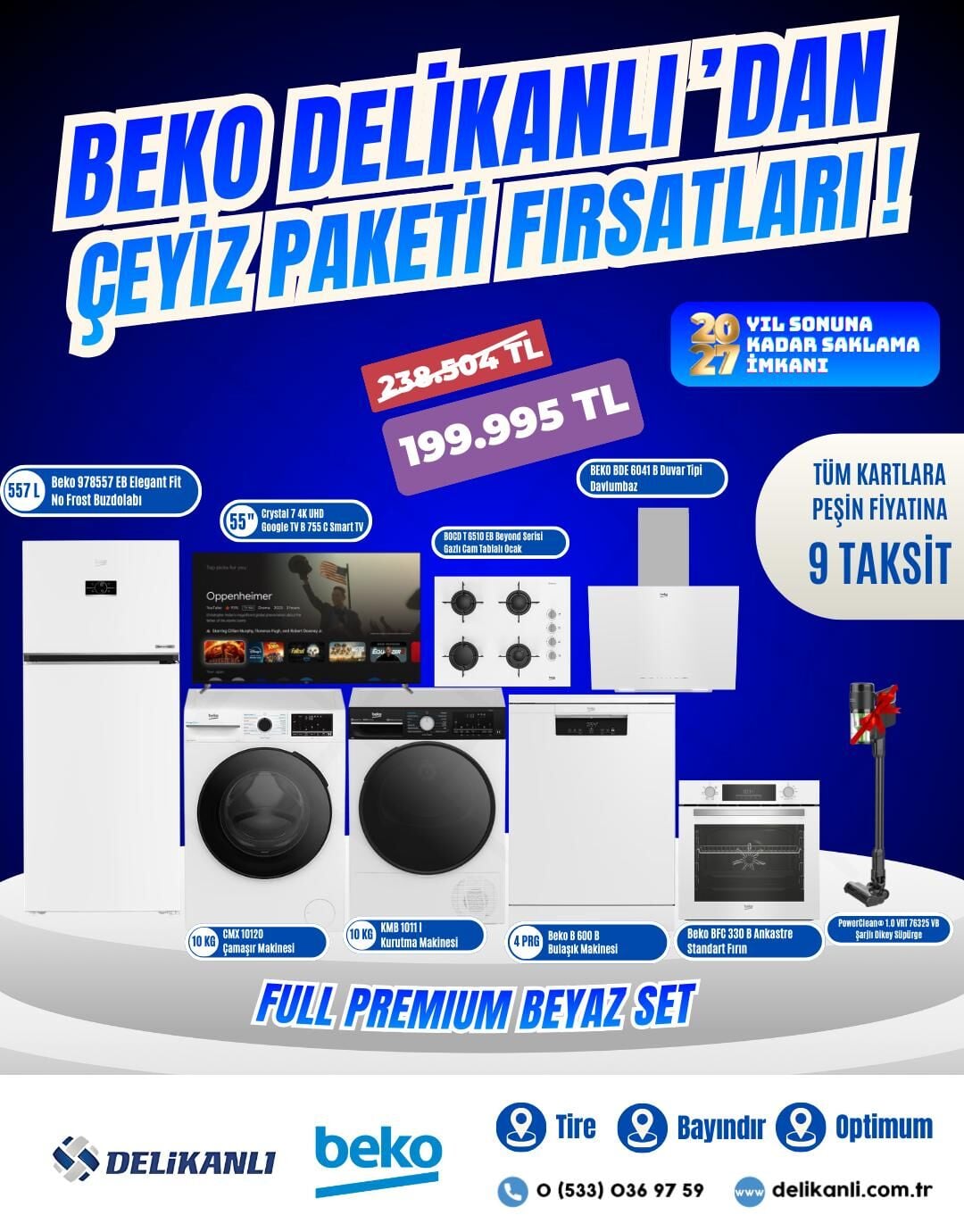 Beko Full Premium Beyaz Çeyiz Seti