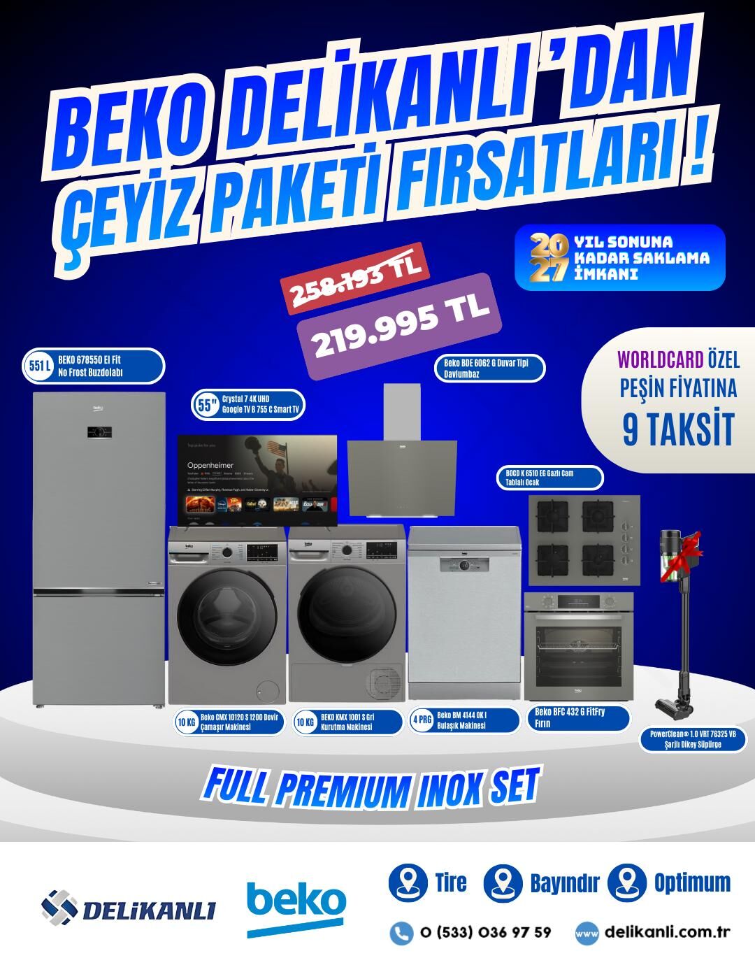 Beko Full Premium Inox  Çeyiz Seti