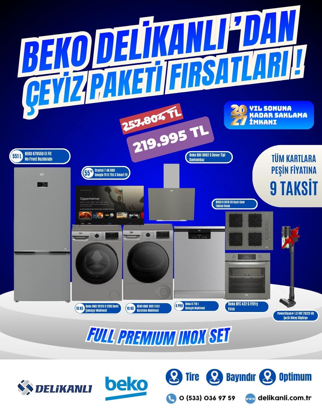 Beko Full Premium Inox  Çeyiz Seti