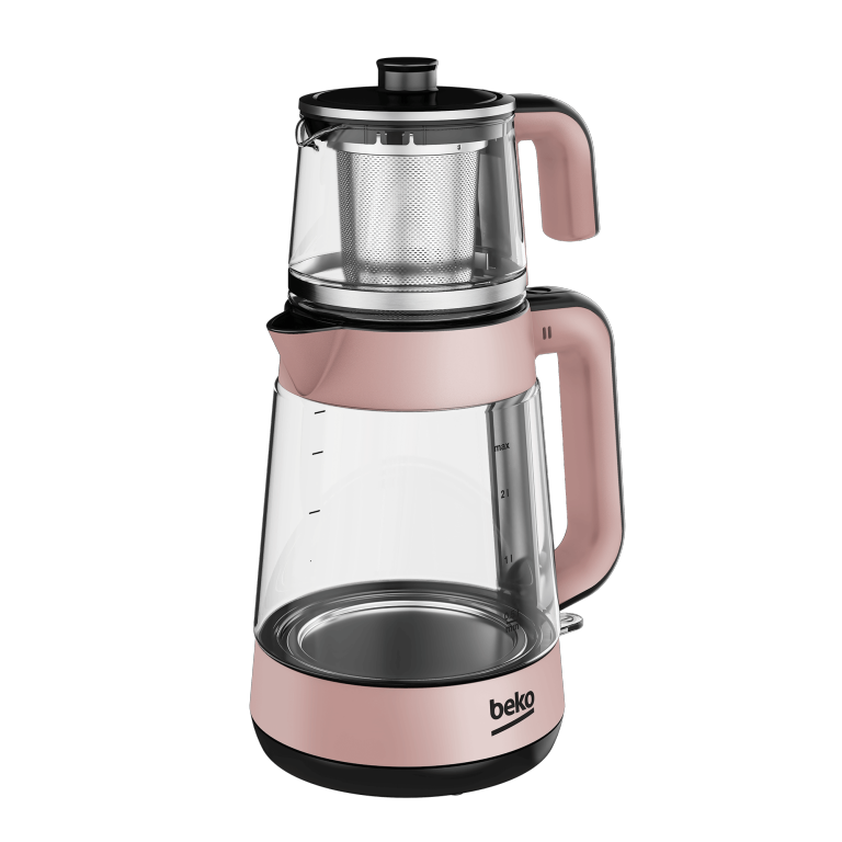 CM 5964 R Floral Rose Gold Çaycı