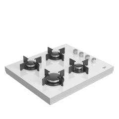 Beko BSTOC 827 B Beyaz Cam Set Üstü Ocak