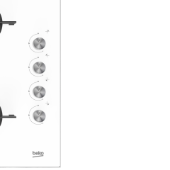 Beko BSTOC 827 B Beyaz Cam Set Üstü Ocak