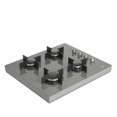 Beko BSTOC 828 G Gri Cam Set Üstü Ocak