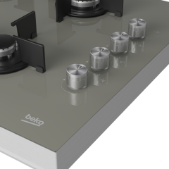 Beko BSTOC 828 G Gri Cam Set Üstü Ocak