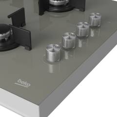 Beko BSTOC 828 G Gri Cam Set Üstü Ocak