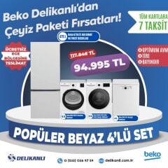 Beko Beyaz  4'lü Popüler Çeyiz seti