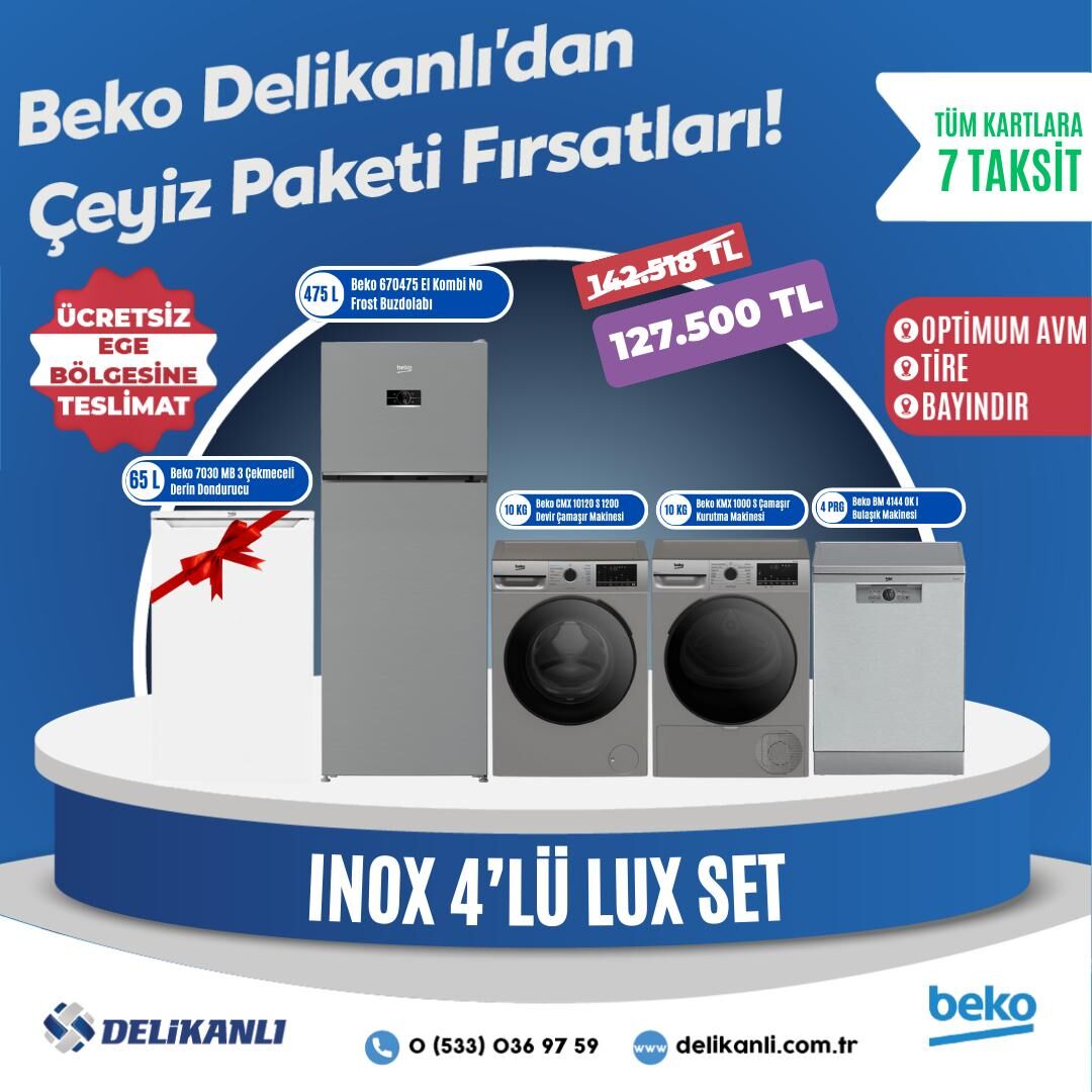 Beko Inox 4'Lü Lüks Çeyiz Seti