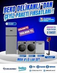 Beko Lüks 4'Lü Inox Çeyiz Seti