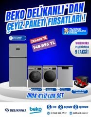 Beko Lüks 4'Lü Inox Çeyiz Seti