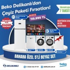 Beko Bahara Özel  5'li Beyaz Çeyiz Seti