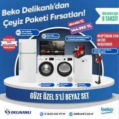 Beko Güze Özel  5'li Beyaz Çeyiz Seti