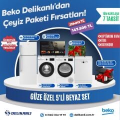 Beko Güze Özel  5'li Beyaz Çeyiz Seti