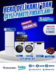 Beko Elit  Beyaz Çeyiz Seti