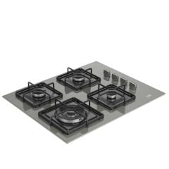 Beko BOCD K 6510 EWG Wok Gözlü Ankastre Gri Cam Tablalı Ocak