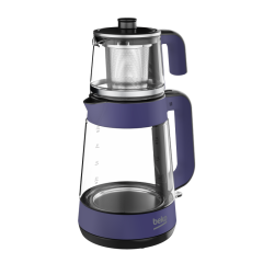 Beko CM 5964 Floral Violet 1900 W Cam Demlikli Çay Makinesi